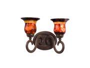 Kalco Santa Barbara 2 Light Bath Tortoise Shell 3542TO 1318