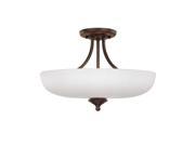 Capital Lighting Chapman 5 Lt Semi Flush Fixture Burnished Bronze 3947BB SW