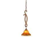 Kalco Santa Barbara 1 Light Mini Pendant Tortoise Shell 1855TO 1265