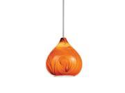 WAC Lighting Truffle LED Amber Pendant Chrome Canopy Chrome MP LED933 AM CH