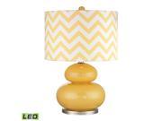 Dimond Tavistock Table Lamp in Sunshine Yellow with Polished Nickel D2501 LED
