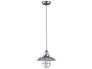 Maxim Lighting Mini Hi Bay 1 Light Pendant w Bulb Nickel 25031PN BUI