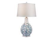 Dimond Lighting Sixpenny Table Lamp in Pale Blue with White D2478