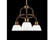 Feiss Hobson 3 Light Chandelier Aged Brass F3018 3AGB