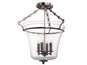 Hudson Valley Eaton 4 Light Semi Flush in Polished Nickel 832 PN