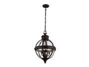 Feiss 3 Light Adams Pendant Oil Rubbed Bronze P1294ORB