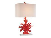 Dimond Lighting Red Coral Table Lamp in Red Coral D2493