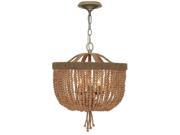 Crystorama Eva 3 Light Chandelier Burnished Silver 277 BS