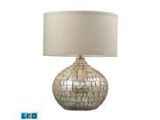 Dimond Lighting Canaan Ceramic LED Table Lamp in Cream Pearl D2264 LED