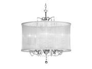 Dainolite 5 Light Polished Chrome Maple Droplets Crystal Chandelier VNA 20 5 119