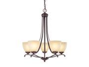 Capital Lighting Chapman 5 Light Chandelier Burnished Bronze 3945BB 201