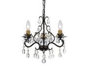 Crystorama Filmore 3 Light Mini Chandelier English Bronze 4534 EB