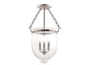 Hudson Valley Hampton 3 Light Semi Flush Polished Nickel 253 PN C1