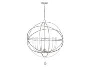 Crystorama Solaris 9 Light Chandelier Olde Silver 9229 OS