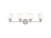 Hudson Valley Windham 4 Light Bath Bracket in Satin Nickel 3404 SN