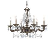 Crystorama Sutton 6 Light Swarovski Spectra Crystal Chandelier 5026 VB CL S