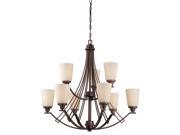 Thomas Lighting Wright 9 Light Chandelier Espresso TK0012704