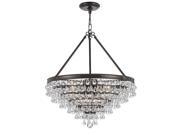 Crystorama Calypso 8 Light Chandelier Vibrant Bronze 137 VZ