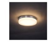 WAC dweLED Slice 9 Rnd LED Soft Wht Flush Mount Brushed Nickel FM 4109 30 BN