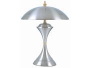 OK Lighting 15 H Satin Chrome Finish Table Touch Lamp OK 5106SR