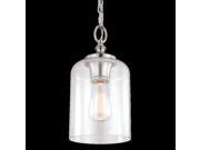 Feiss 1-Light Hounslow Mini Pendant, Brushed Steel - P1310BS Feiss 1-Light Hounslow Mini Pendant, Brushed Steel - P1310BS