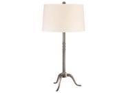 Hudson Valley Burton 1 Light Table Lamp in Aged Silver L814 AS WS