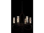 Kalco Grayson 6 Light Round Chandelier Heirloom Bronze 2674HB PS22