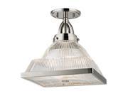 Hudson Valley Harriman 1 Light Semi Flush Polished Nickel 4410 PN