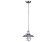 Maxim Lighting Mini Hi Bay 1 Light Pendant w Bulb Nickel 25051PN BUI