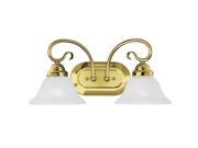 Livex Lighting Coronado Bath Light in Polished Brass 6102 02
