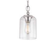 Feiss 1 Light Hounslow Mini Pendant Polished Nickel P1310PN