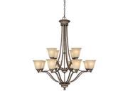 Capital Lighting Belmont 12 Light Chandelier Creek Stone 3412CS 287