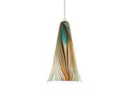 WAC Lighting Zanzibar Peacock Pendant with Chrome Canopy Chrome MP 630 PK CH