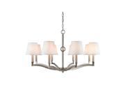 Golden Lighting Waverly Chandelier Pewter 3500 8PW CWH