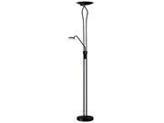 Dainolite 29 Watt Led Mother And Son Floor Lamp Matte Black Finish 513LEDF BK