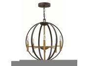 Hinkley Lighting Euclid 6 Lt Chandelier 1 Tier Foyer Spanish Bronze 3466SB