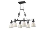 Artcraft Franklin 6 Light Island AC10507BK