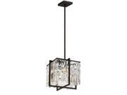Dainolite ALR-124C-ES 4 Light Crystal Chandelier, Espresso Dainolite ALR-124C-ES 4 Light Crystal Chandelier, Espresso