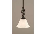 Toltec Lighting Elegante Mini Pendant 7 White Marble Glass 80 DG 505