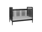 MDBC Liberty 3 in 1 Convertible Crib w Toddler Bed Conv. Kit Black M7101B
