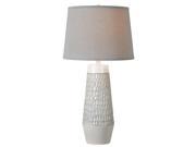 Kenroy Home Vienna Table Lamp Silver White 32822SWH