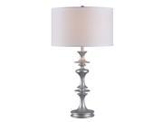 Kenroy Home Colette Table Lamp Silver Gloss 32871SIL