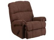 Contemporary Couger Chocolate Chenille Rocker Recliner [WM 8700 544 GG]
