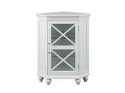 Elegant Home Fashions Blue Ridge Corner Floor Cabinet White ELG 631