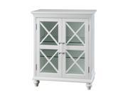 Elegant Home Fashions Blue Ridge Floor Cabinet with 2 Doors White ELG 632
