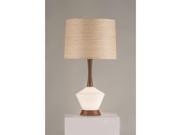 Nova Lighting Rumba Table Lamp Opal Medium Brown Raffia 1010657