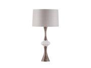 Nova Lighting Observation Table Lamp White Caribbean Walnut Gray 1010856