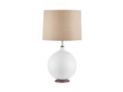 Nova Lighting Puffin Table Lamp Bone White Bone White Natural Jute 1010765