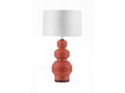 Nova Lighting Ripples Table Lamp Pale Orange Carib. Walnut Ivory 1010768