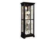 Pulaski Brookview Mirrored Back Curio Black 21459